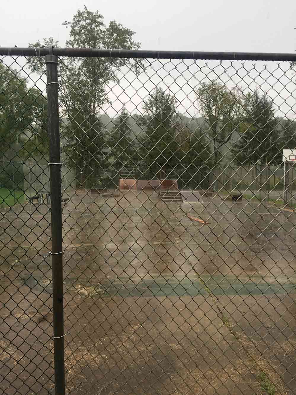 The skatepark in Spencer, West Virginia